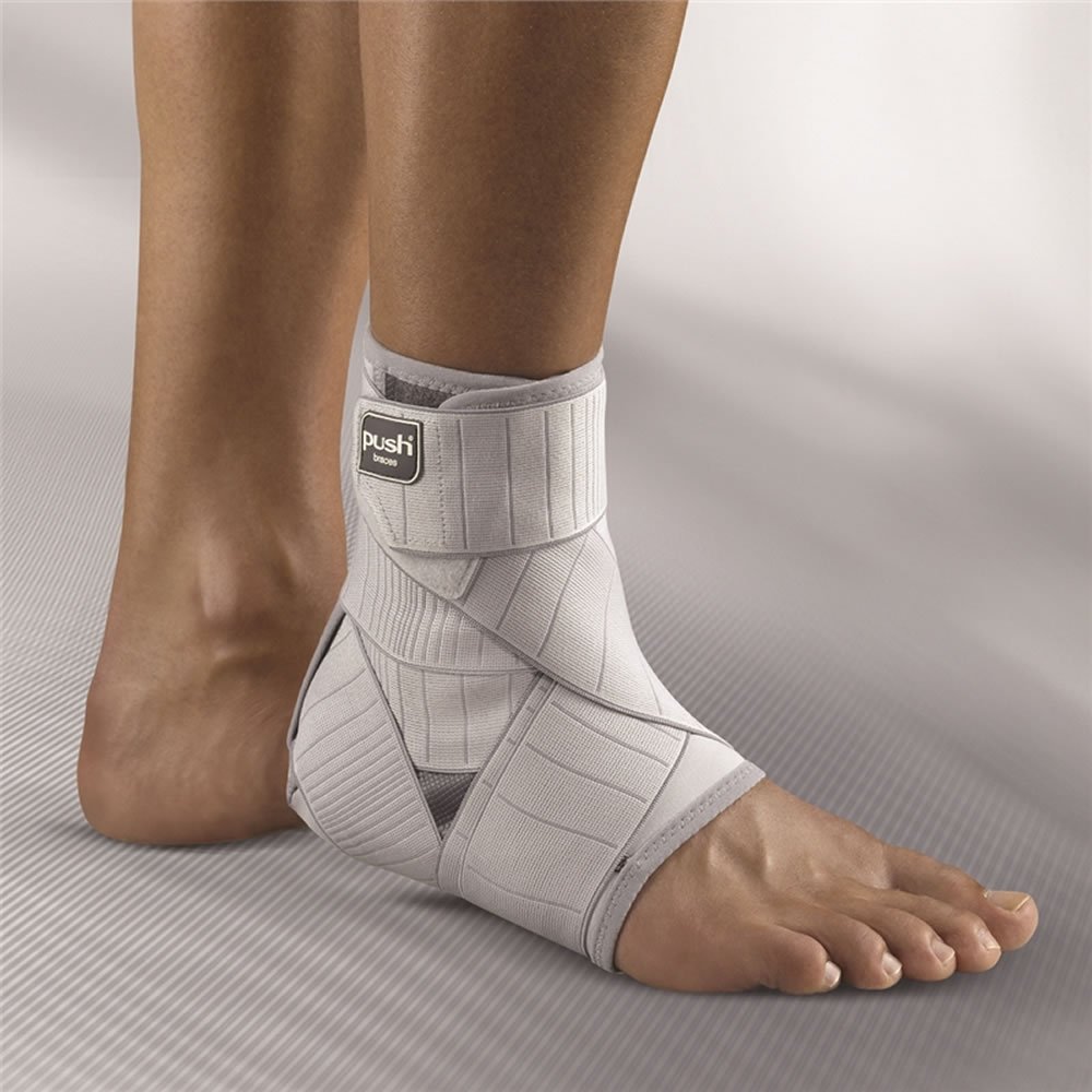Push Tobillera Med – Ajustable, soporte de Aquiles, cómodo, rehabilitación, bloqueo de talón, seguro para su uso 4 derecho