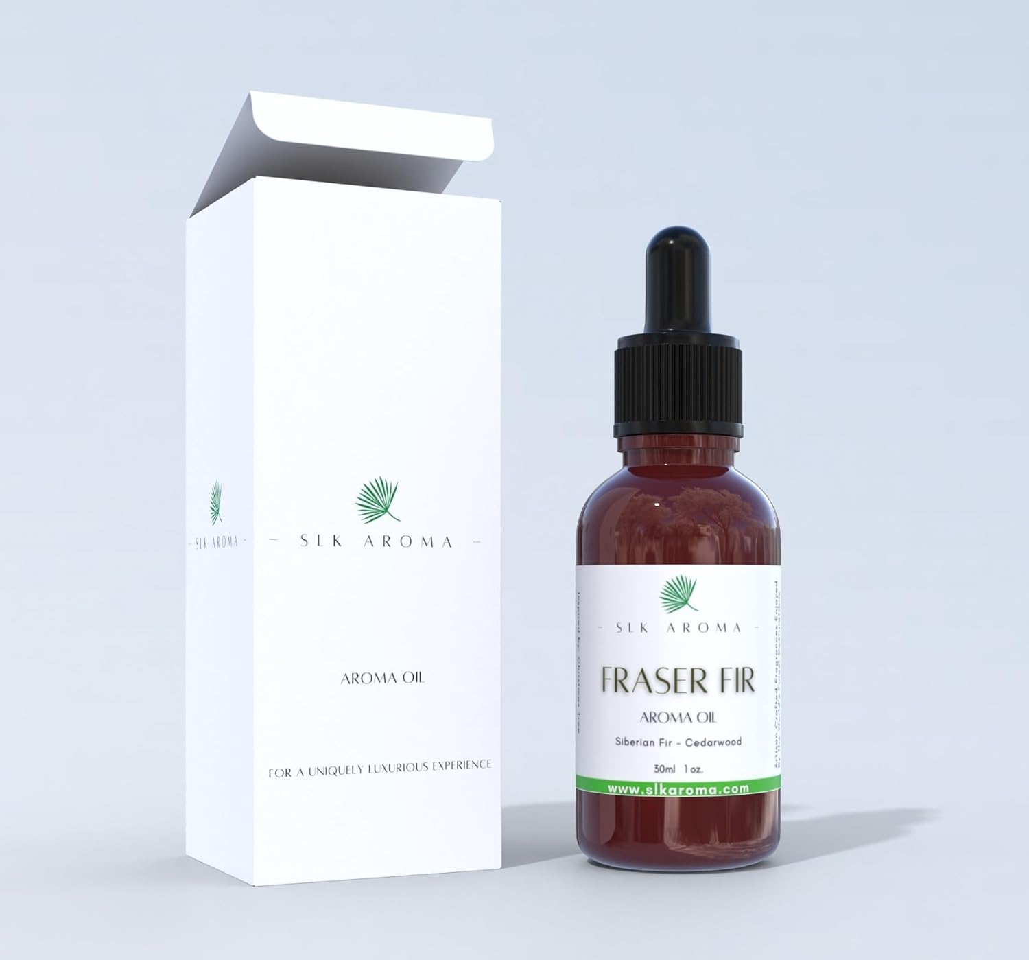 Aceite aromático Fraser FIR para difusores – El olor fresco de los árboles de Navidad y las fiestas – Mezcla de nicho de abeto siberiano, cedro del