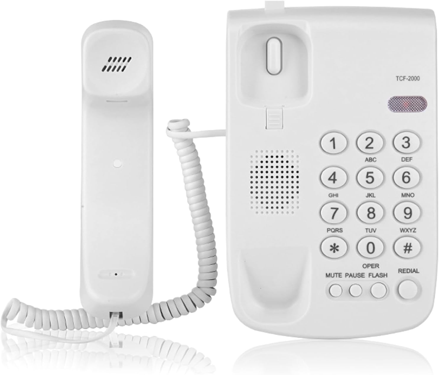 TCF-2000 Teléfono de escritorio Teléfono fijo Teléfono de reducción de ruido de sonido claro Teléfonos para oficina en casa Hotel Teléfono de