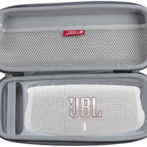 Hermitshell Funda de viaje para JBL Charge 4JBL Charge 5 Altavoz Bluetooth inalámbrico portátil impermeable (gris) Hermitshell Funda de viaje para JBL Charge 4JBL Charge 5 Altavoz Bluetooth inalámbrico portátil impermeable (gris)