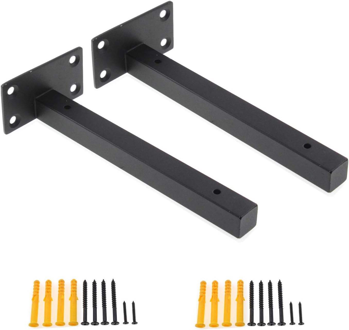 Soportes de estante resistentes, soportes flotantes para estantes, estantes decorativos montados en la pared, soporte para colgar en la pared con