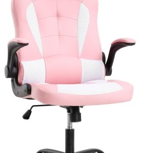 PayLessHere Silla de escritorio para videojuegos, silla ergonómica de oficina con soporte lumbar, reposabrazos acolchados, reposacabezas ajustables, PayLessHere Silla de escritorio para videojuegos, silla ergonómica de oficina con soporte lumbar, reposabrazos acolchados, reposacabezas ajustables,