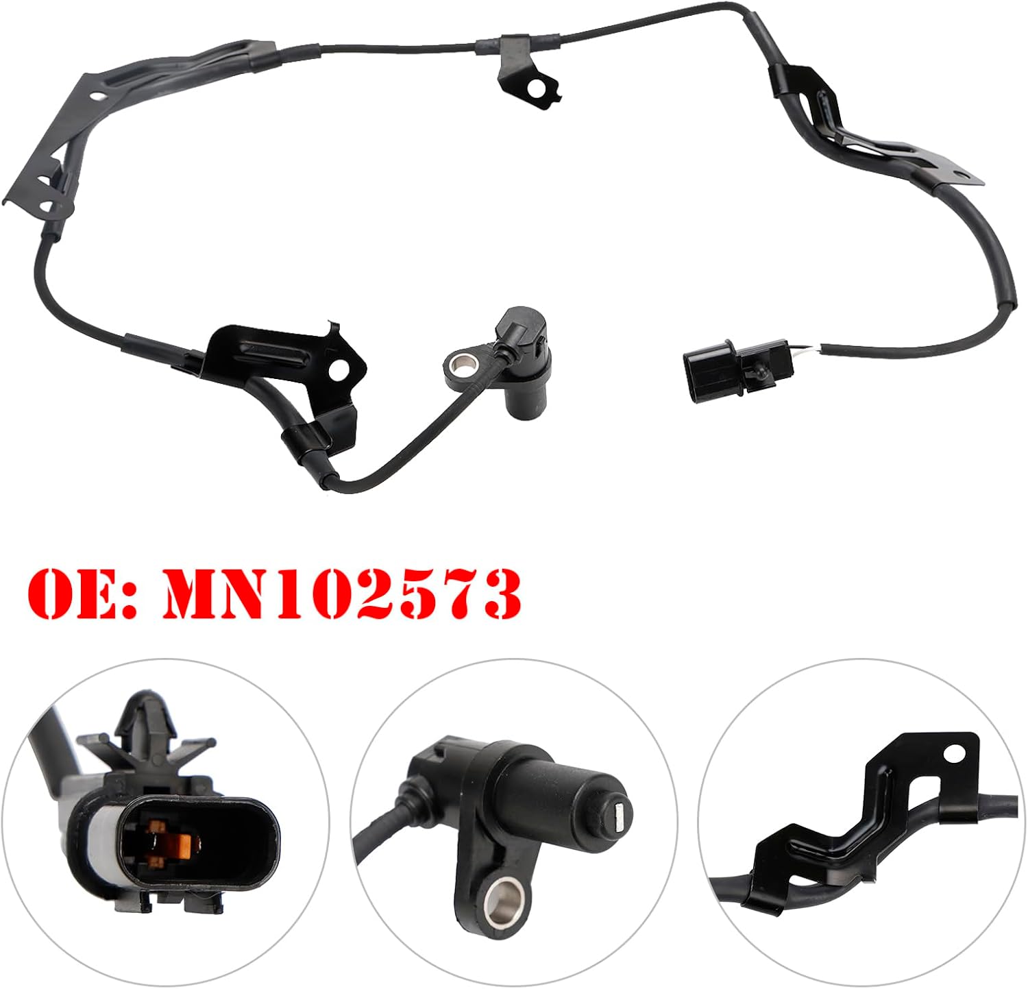 Topteng ABS Sensor de Velocidad de Rueda Delantero Izquierdo Para Mitsubishi L200 KB_T, KA_T 2005-2017 Pickup, NATIVA II (KH_, KG_) 2.5 2008-