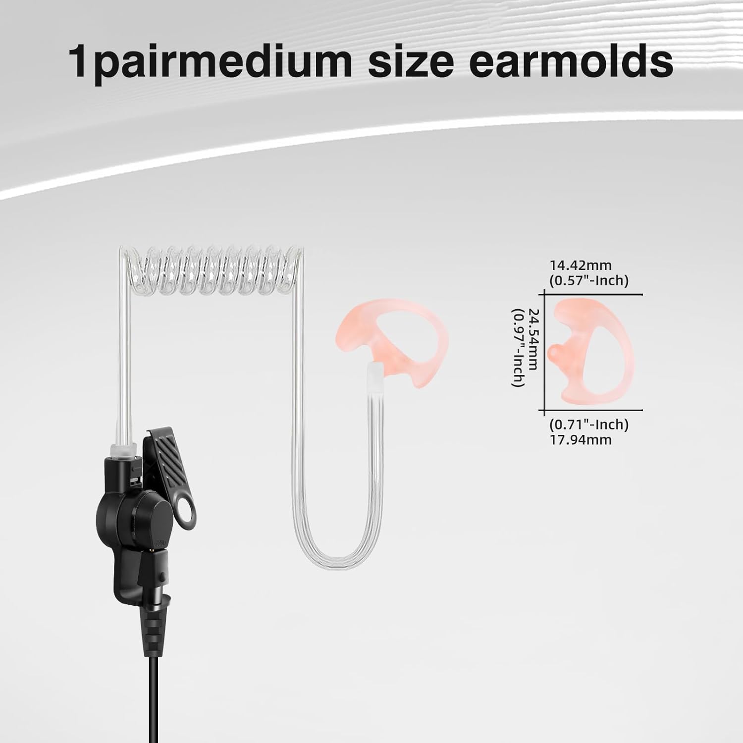 XPR 3500e Auricular para Motorola Radio XPR3500 XPR3000 XPR3300 con micrófono PTT XPR 3300 3500 3300e 3500e Walkie Talkie Auricular Seguridad Tubo
