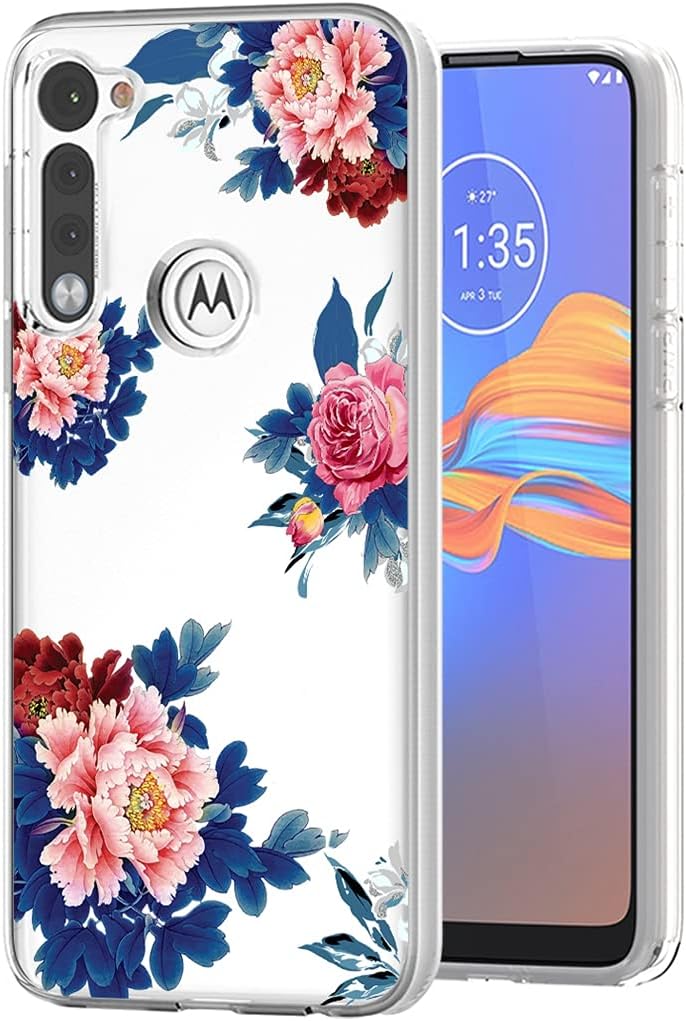 Tothedu Funda protectora para Moto G Stylus 2020, Motorola G Stylus para niñas, transparente, delgada, a prueba de golpes, suave, flexible, de