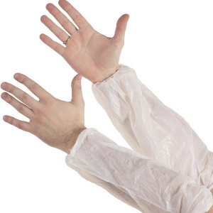 AMAZING – Fundas protectoras desechables blancas de 18 pulgadas, paquete de 100 fundas protectoras de polietileno de polietileno de 1 mil de grosor AMAZING – Fundas protectoras desechables blancas de 18 pulgadas, paquete de 100 fundas protectoras de polietileno de polietileno de 1 mil de grosor