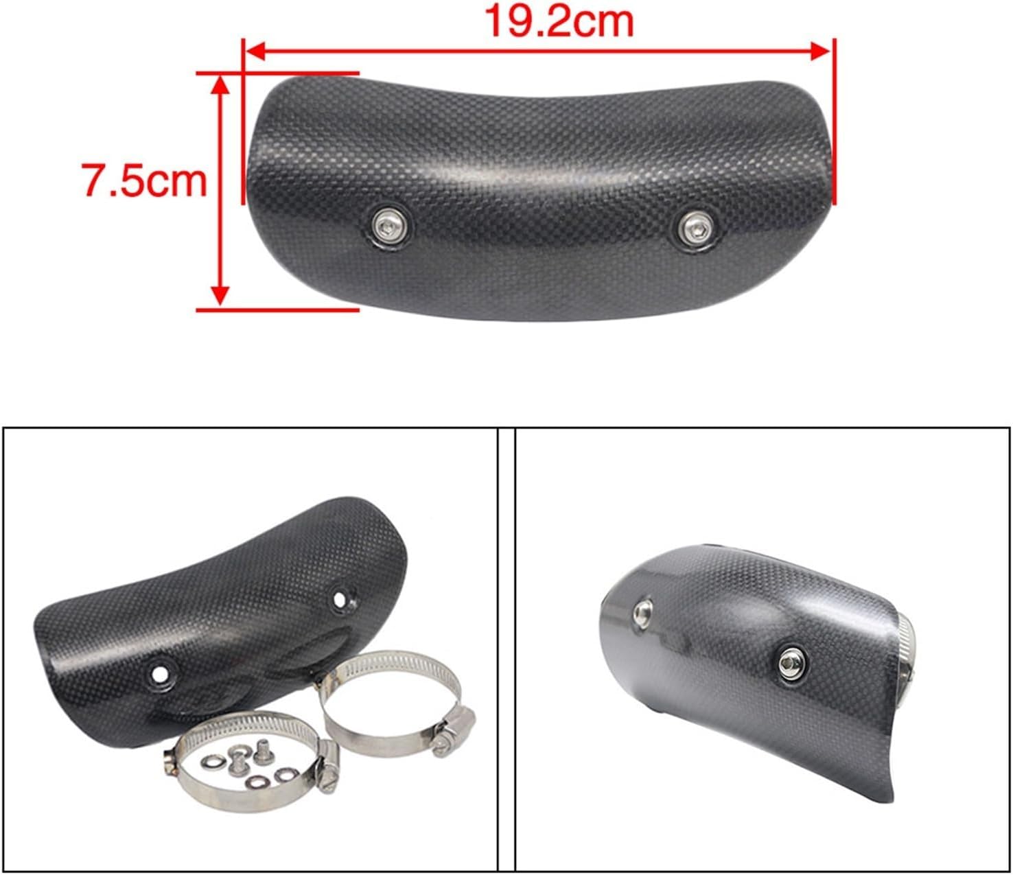 Protector de tubo de escape de motocicleta Cubierta de protección de tubo de escape de fibra de carbono para BMW R1150r K1300r R Nine T F 650 Gs