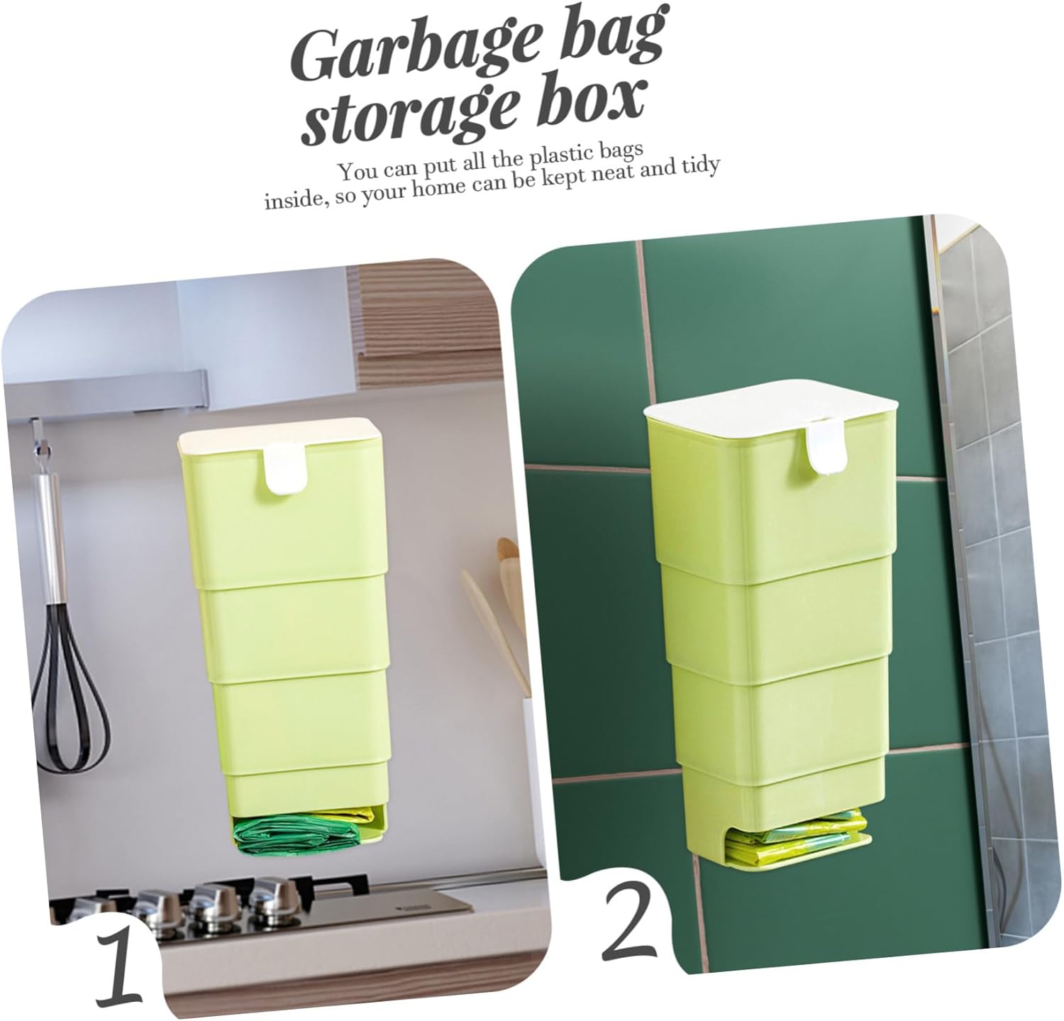 Caja de almacenamiento de bolsa de basura Bolsa de pared plegable PP