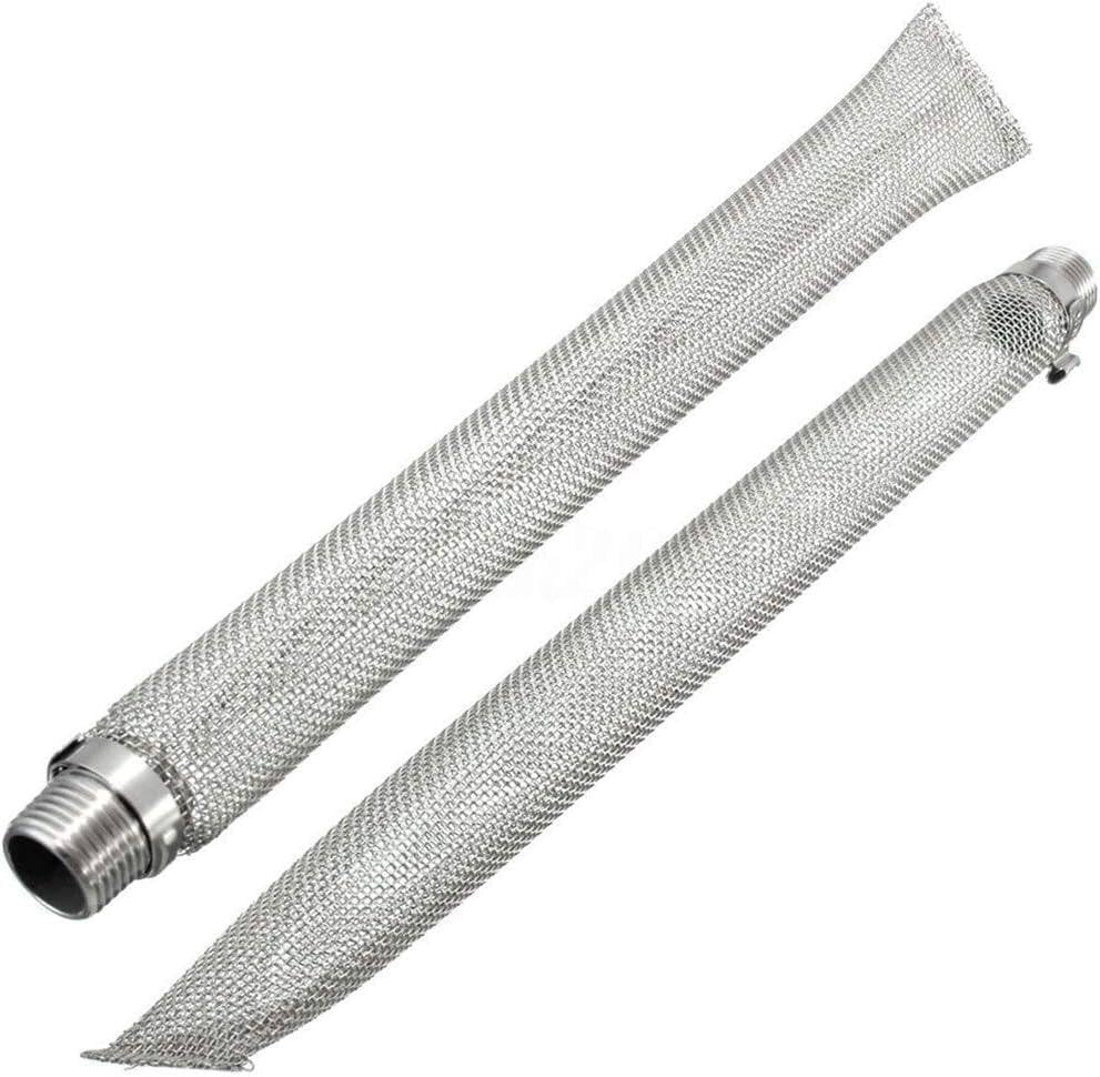 1 Uds. Tubo de acero inoxidable para hervidor de agua, filtro de malla de atún, filtro de bazooka, filtro de olla para hervir la pantalla para
