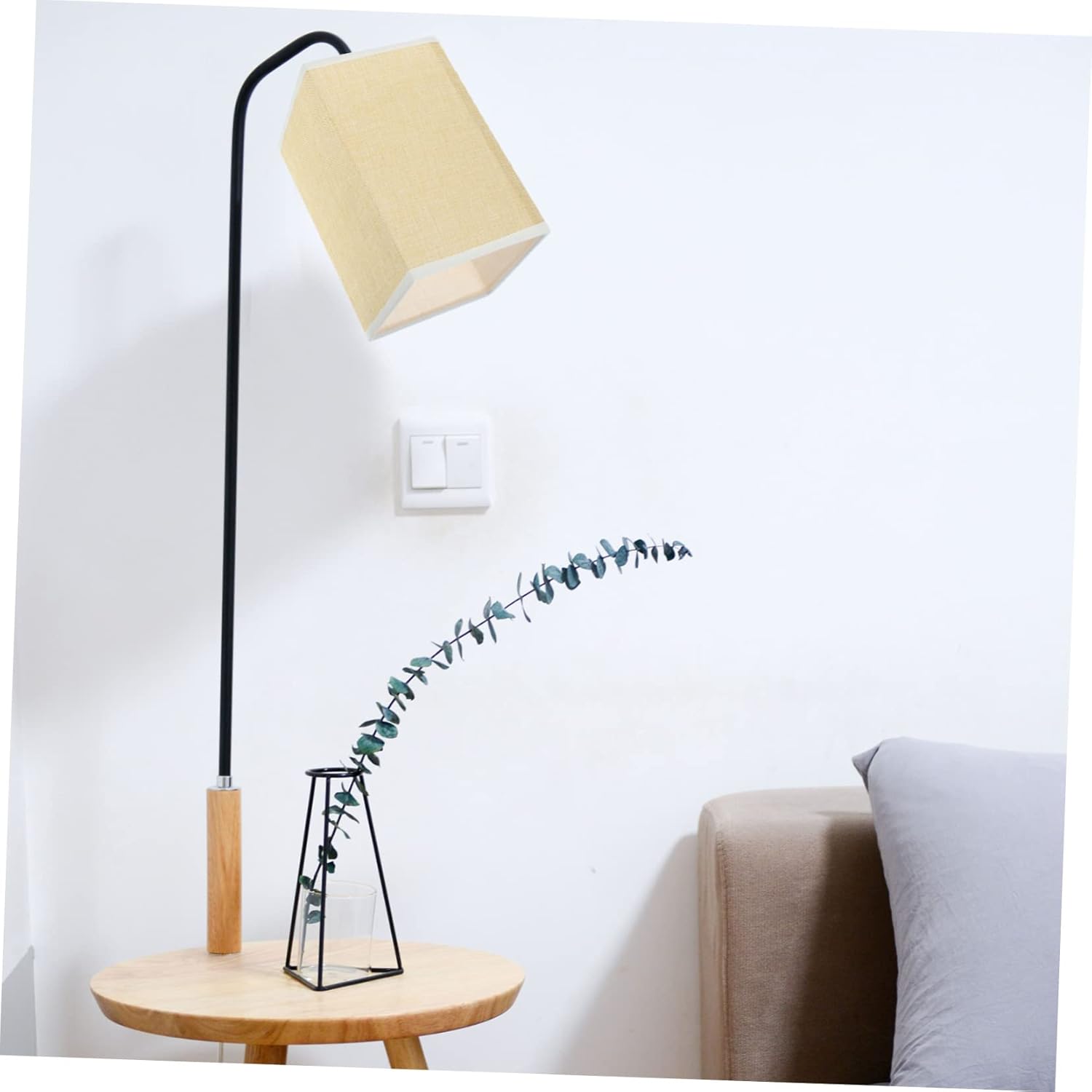 DOITOOL Pantalla de lino Pantalla de lámpara de lino Mini luces colgantes pantallas para lámpara de mesa Lámpara colgante Pantalla de pared Lámpara