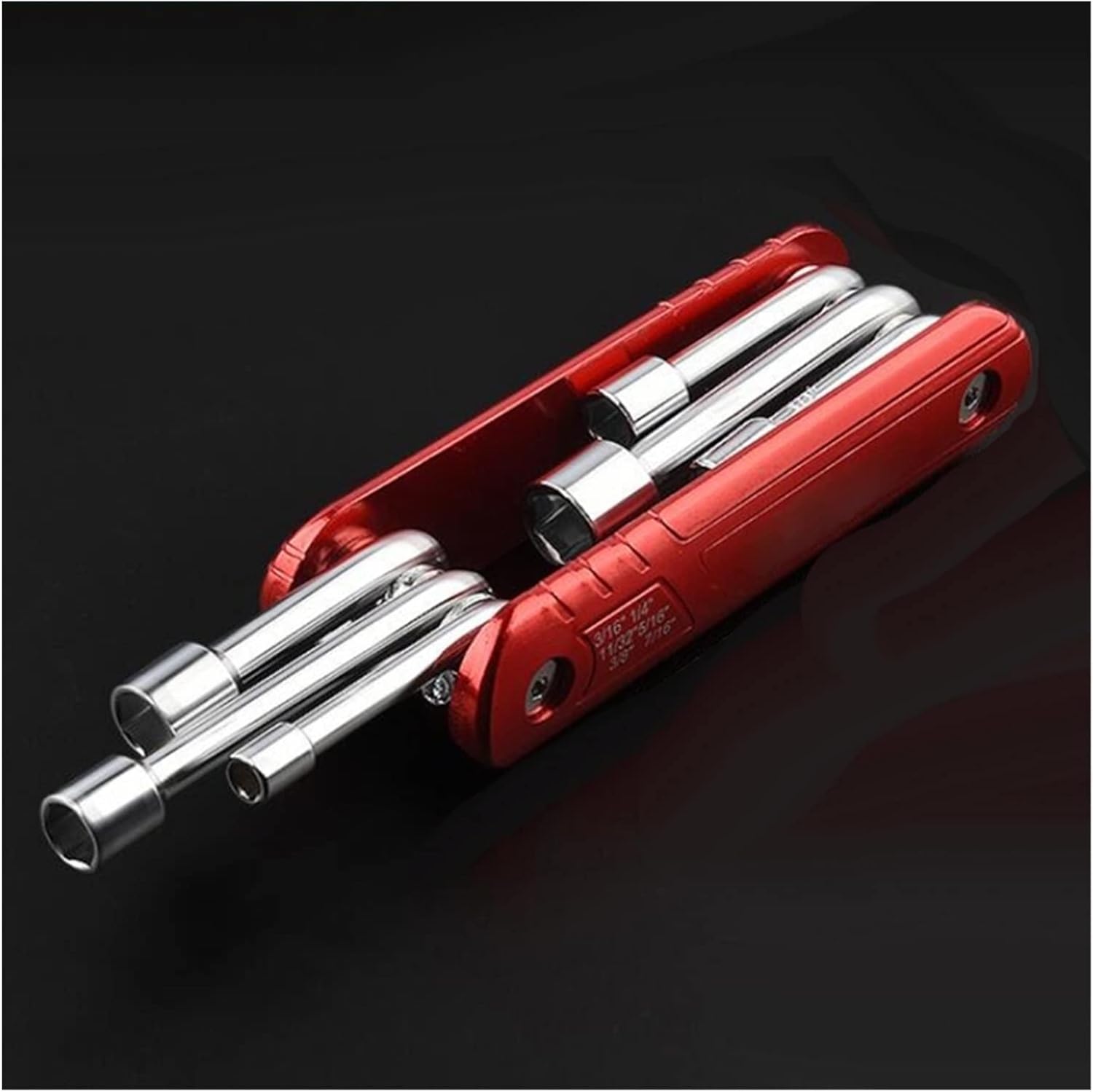 Llave de vaso plegable duradera utilizada en mantenimiento de máquinas para reparación de bicicletas (color imperial)