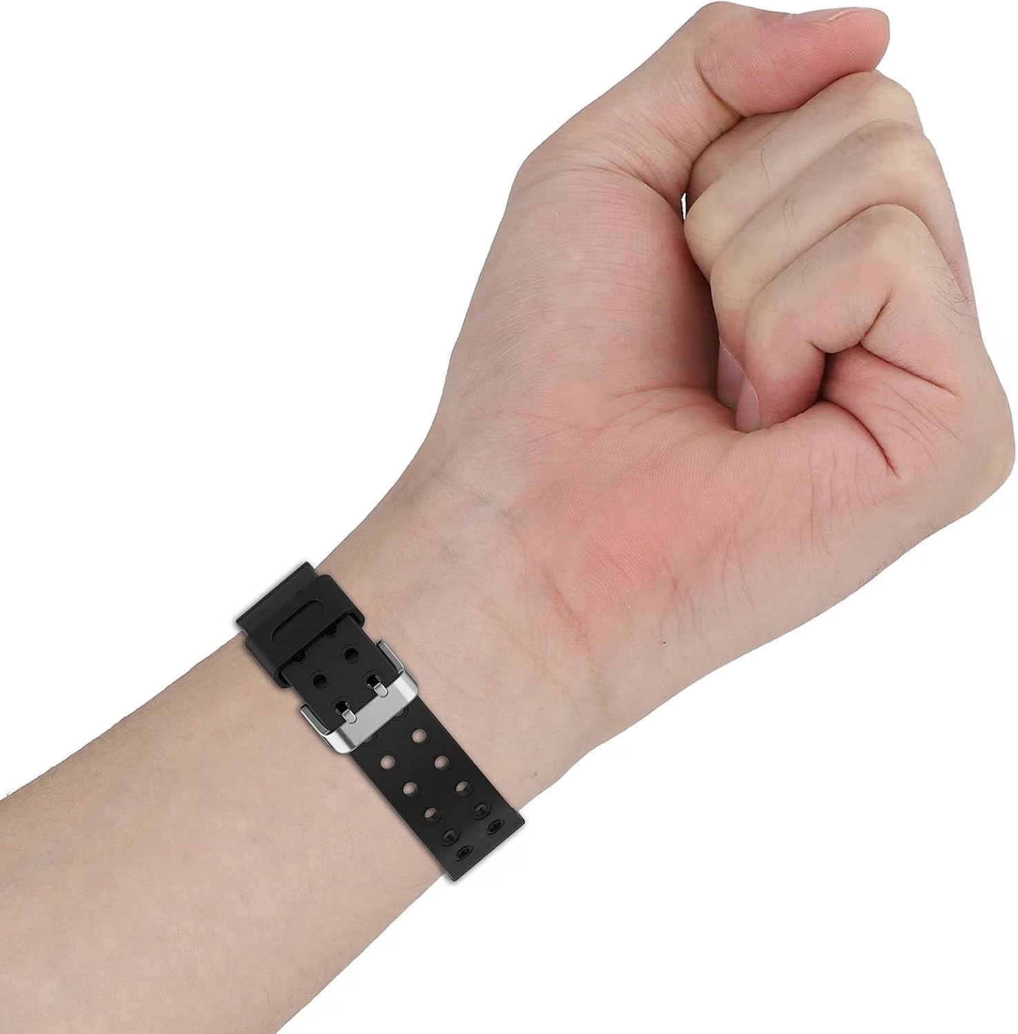 Correa de silicona compatible con Samsung Galaxy Watch 54 + funda de 1.575 pulgadas, 1.732 pulgadas, correas deportivas con funda protectora, correa