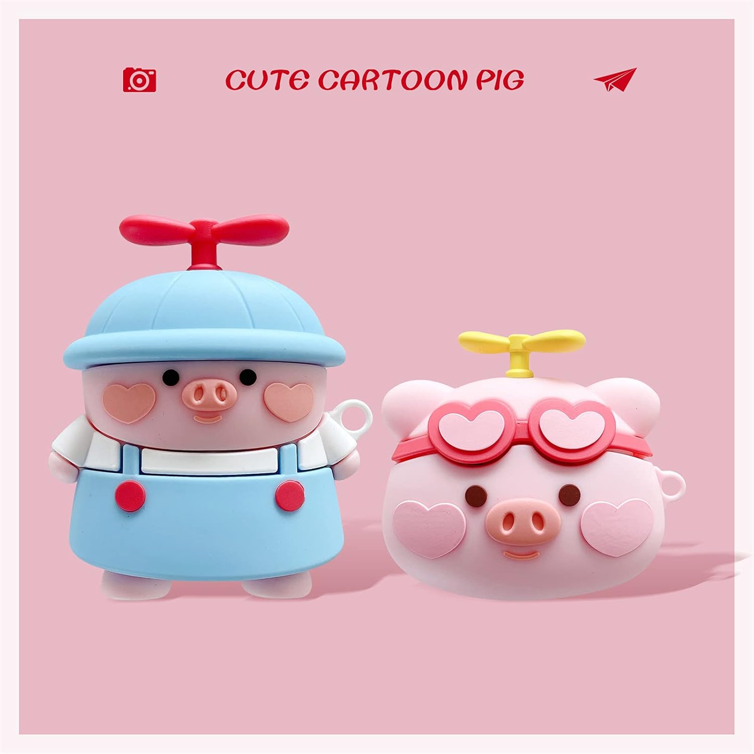 Yatchen Funda para Airpods 3, linda funda protectora de silicona suave Kawaii con llavero a prueba de golpes, funda de carga para AirPods Pro para