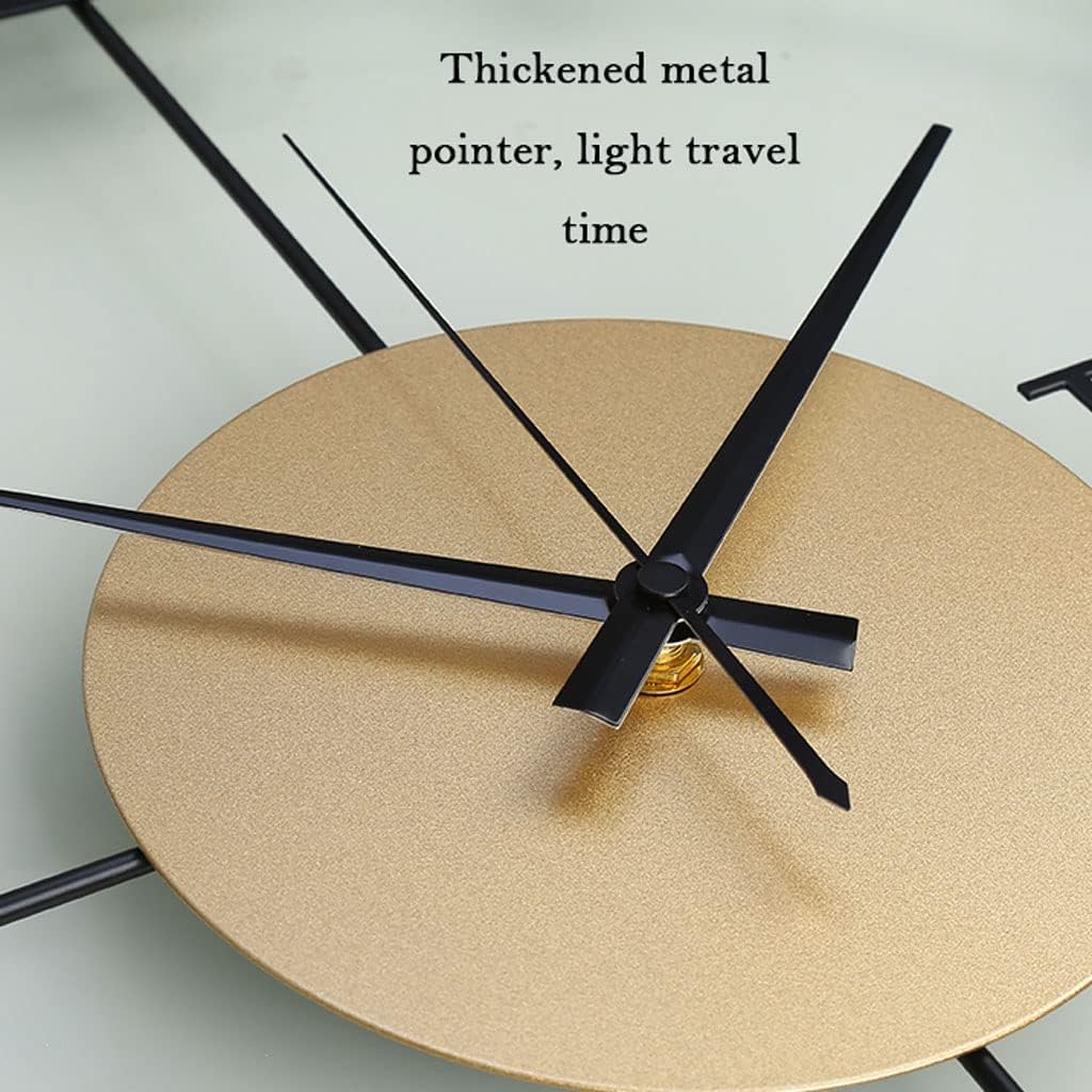 AOKLEY Reloj de pared – Reloj de pared para cocina, café, decoración moderna y minimalista de arte abstracto, 20 pulgadas, silencioso, sin tictac,