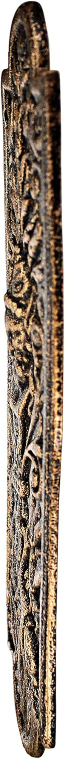 Design Toscano Greenman – Placa de hierro para puerta, color bronce