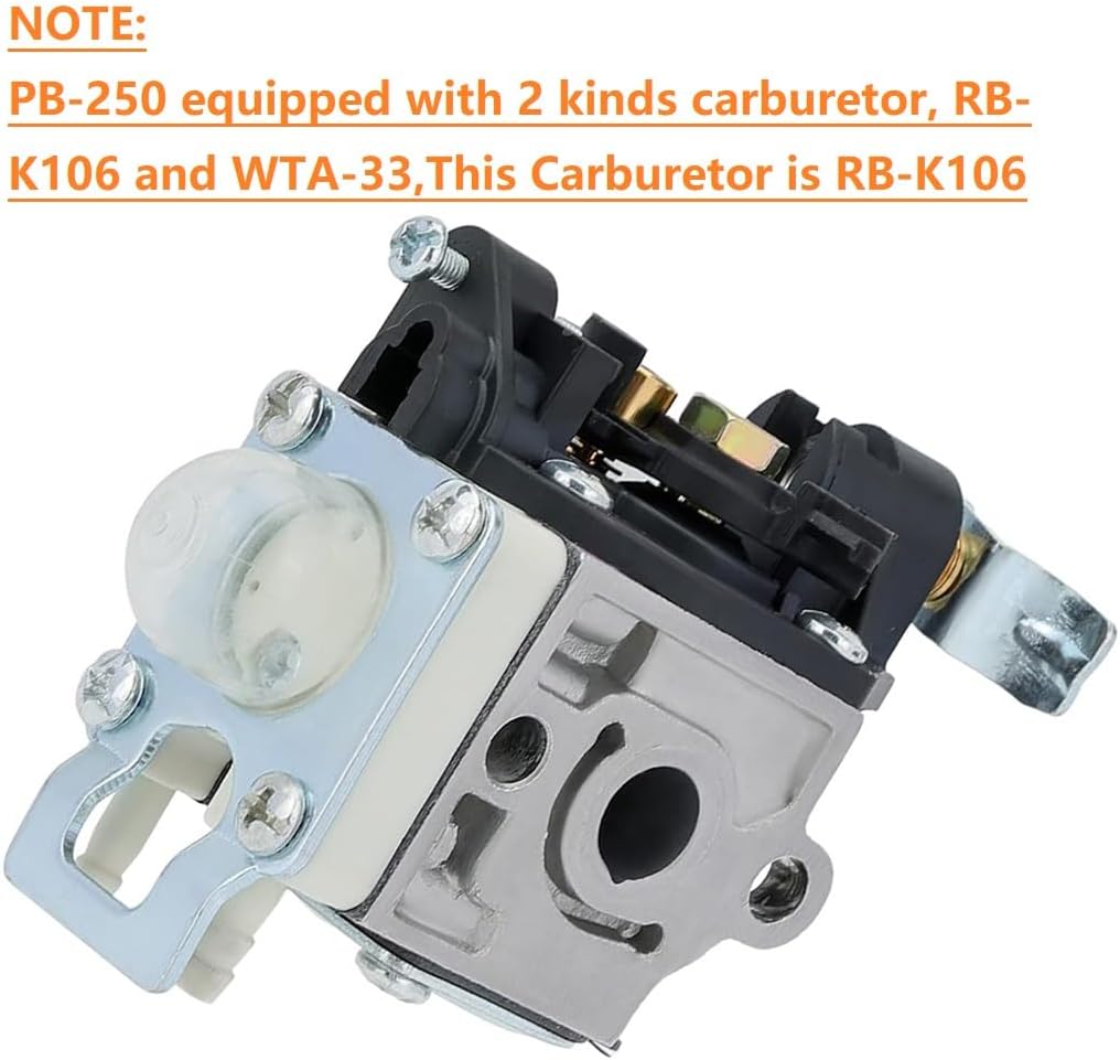 Carburador PB250 PB-250LN para soplador de hojas Echo Piezas PB-265L PB-251 PB-265LN PB250LN ES250 PB-250 PB-250LN ES-250 Soplador Reemplazar
