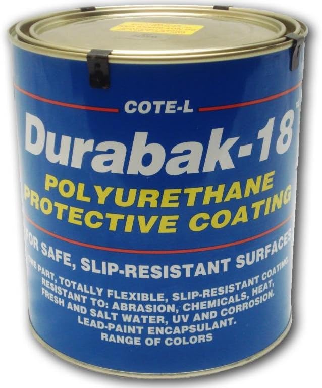 Durabak 18(para exteriores), versión TEXTURIZADA,revestimiento antiderrapante, cobertor, pintura de cubierta para cualquier bote,muchos colores a