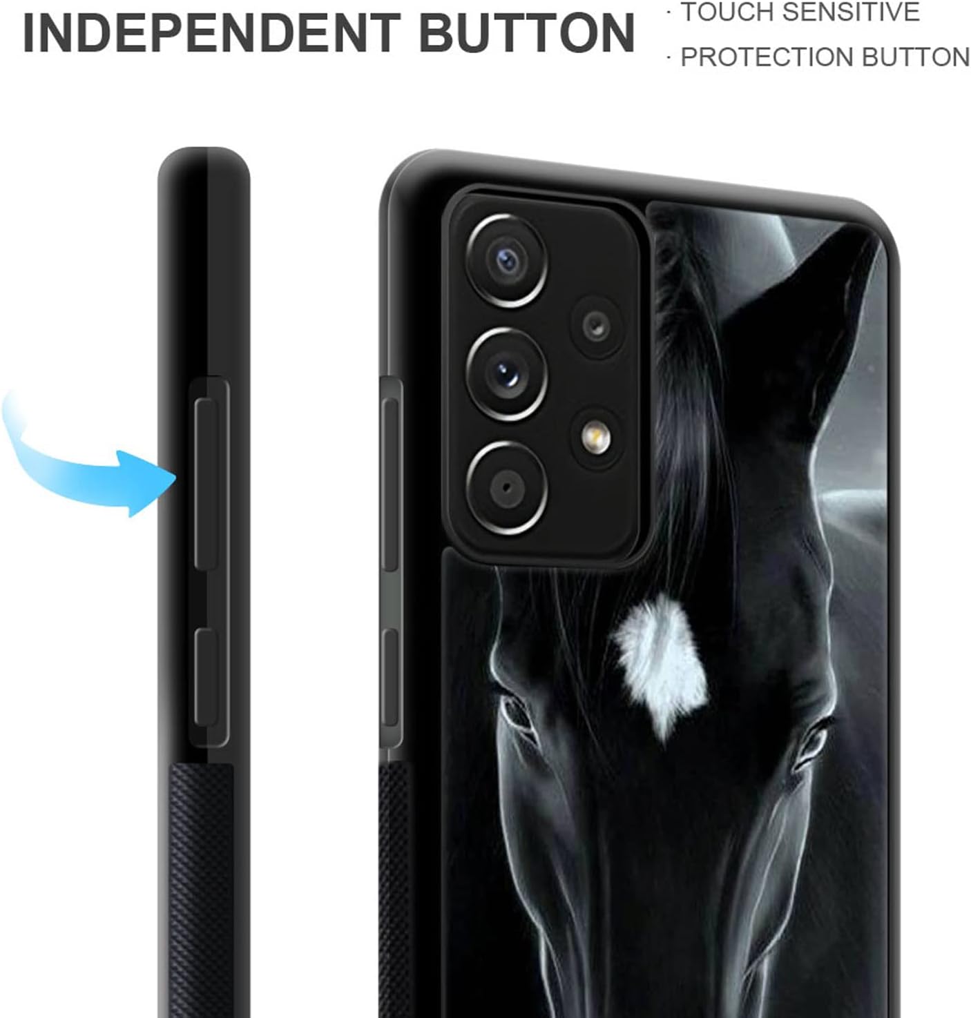 CARLOCA Funda compatible con Samsung Galaxy A53 5G, diseño gráfico de moda a prueba de golpes, protección antiarañazos y caídas, Samsung Galaxy A53