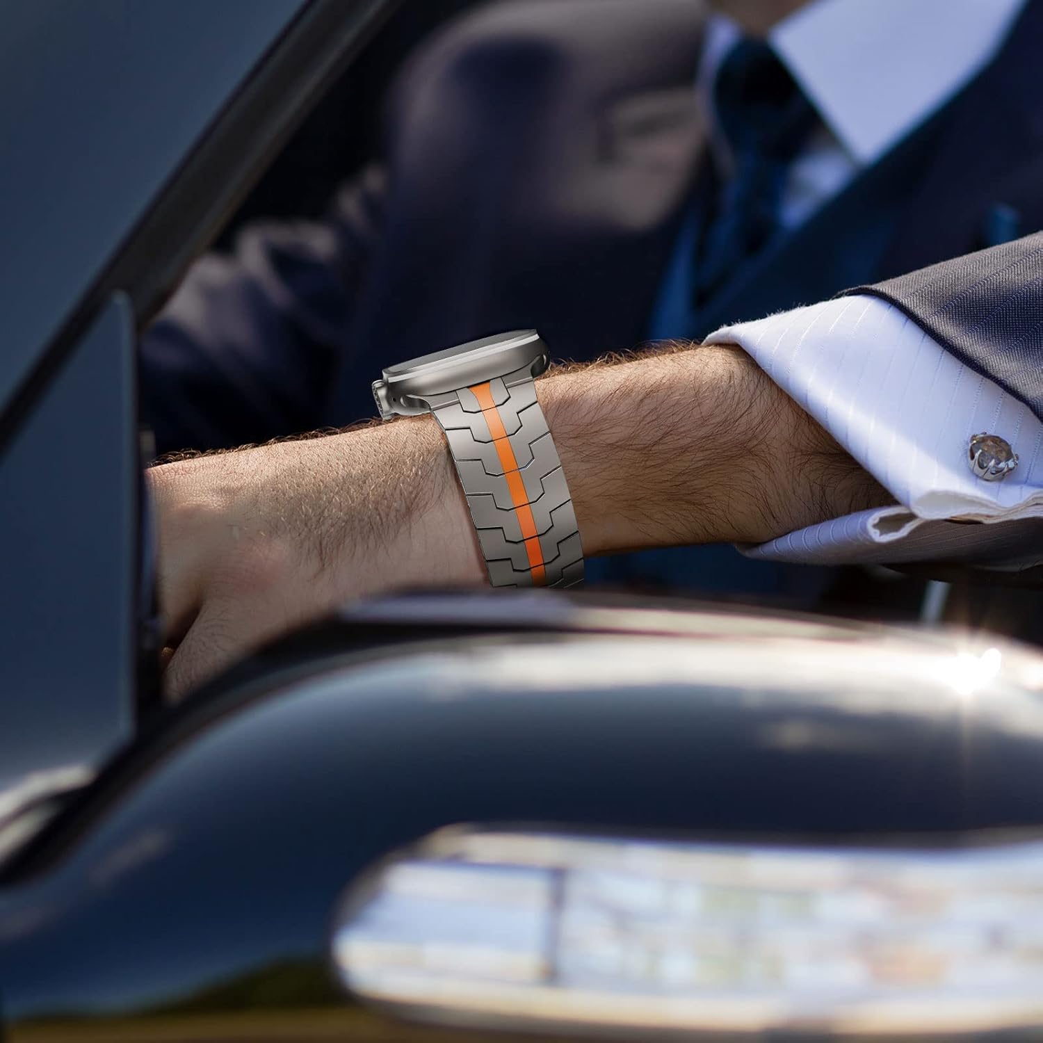 NewWays Stainless Steel Band Compatible with Apple Watch Band