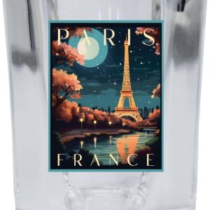R and R Imports Paris France Design C Souvenir – Vaso de chupito cuadrado de 2.5 onzas, paquete de 2 unidades R and R Imports Paris France Design C Souvenir – Vaso de chupito cuadrado de 2.5 onzas, paquete de 2 unidades