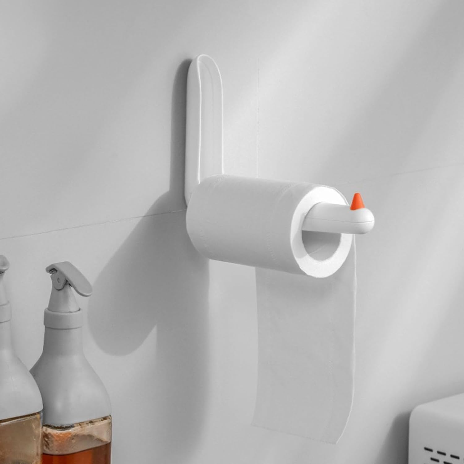 Hiborth Estante de secado de ropa creativa Montaje en pared Percha de ropa Estante de almacenamiento Instalación sin perforaciones Soporte plegable