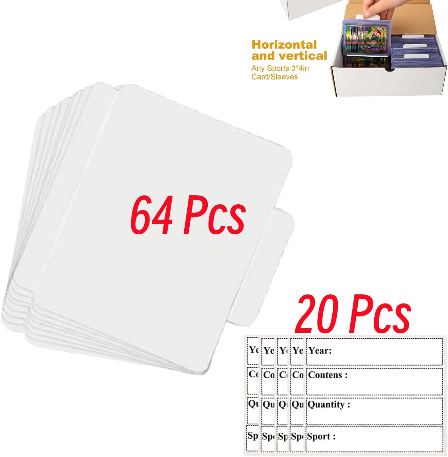 Cajas de cartón para tarjetas intercambiables, béisbol, fútbol, baloncesto, hockey, deportes, caja de almacenamiento de tarjetas coleccionables para
