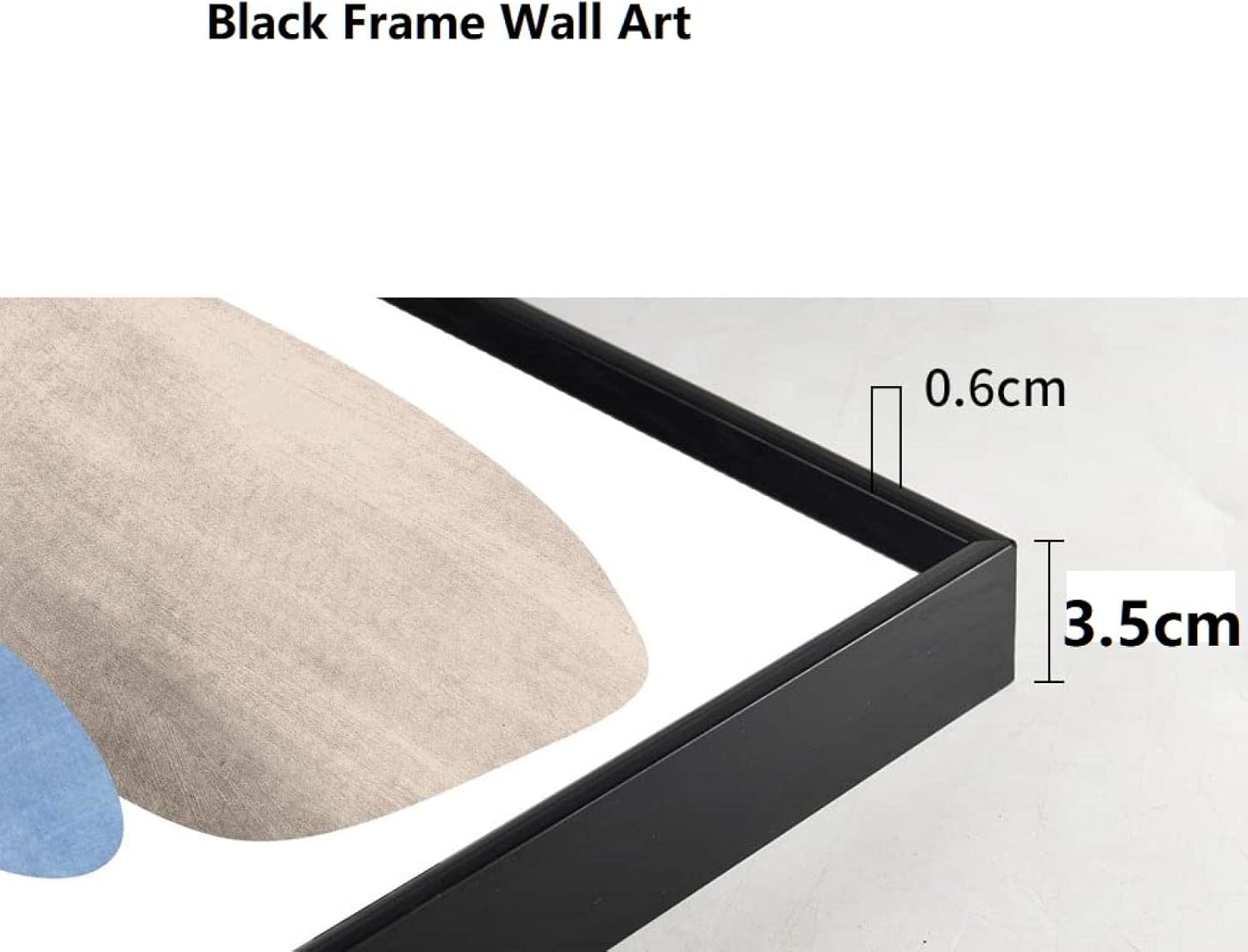 Pintura de arte moderno, lienzo negro con retrato de belleza, impresión en lienzo para sala de estar, marco negro, decoración de pared, 31 x 57