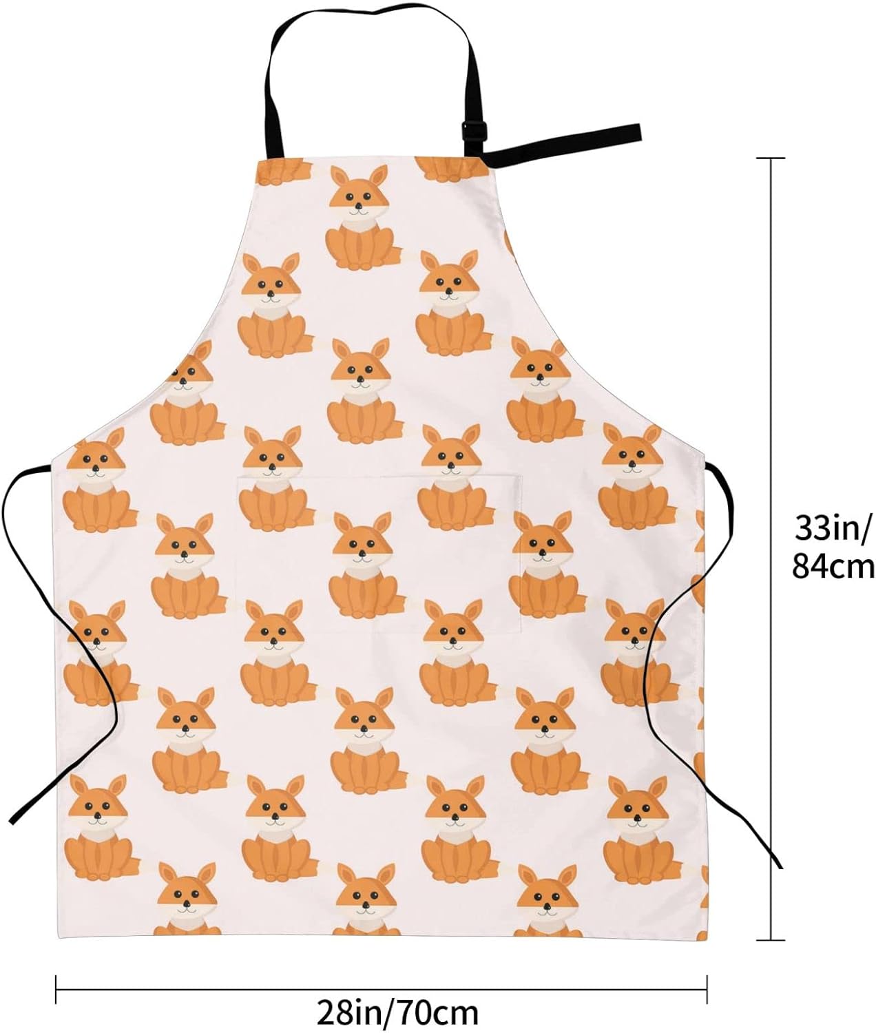Delantales para mujer con bolsillos, delantal de chef ajustable, correa para el cuello, delantal de cocina impermeable