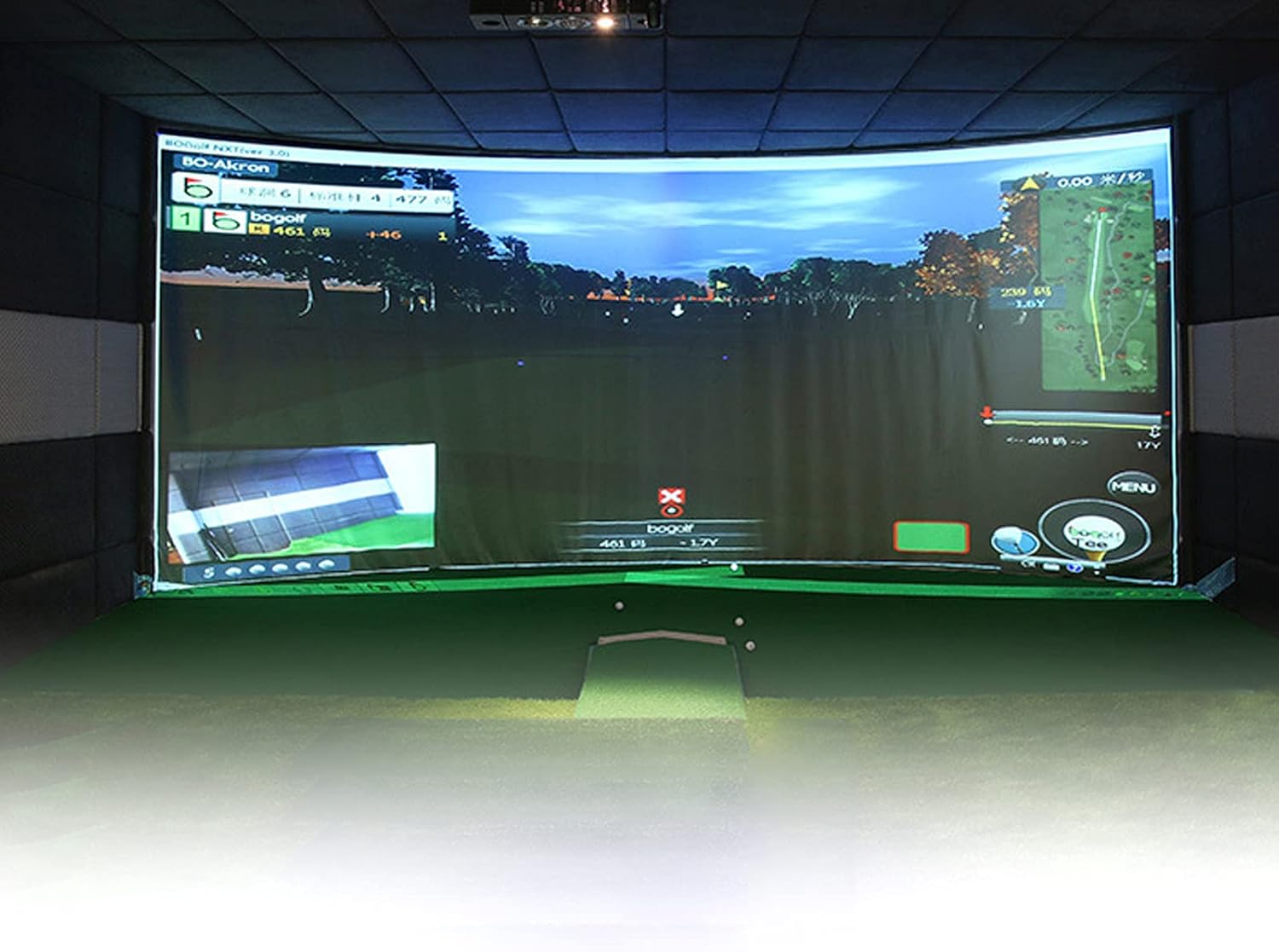 Fetcoi Simuladores de golf para el hogar, simulador de golf, pantalla de impacto para pelota de golf, simulador de entrenamiento, pantalla de