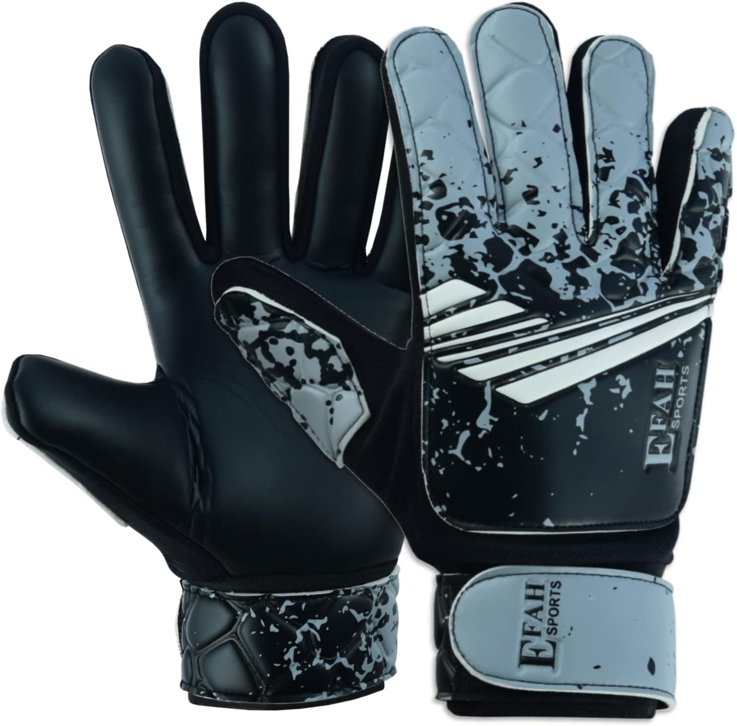 Guantes de portero de fútbol para niños y jóvenes, guantes de portero de fútbol con agarres fuertes