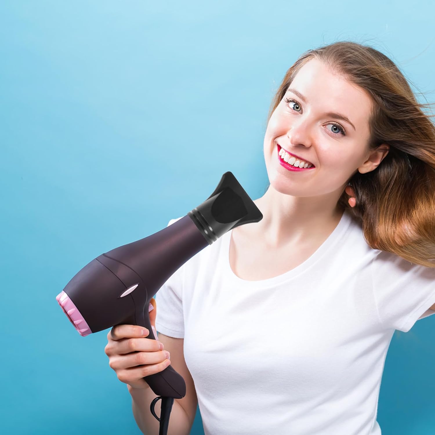 2 piezas de accesorios para secador de pelo, no universal, profesional, de plástico, secador de pelo, accesorio para secador de pelo, boquilla de