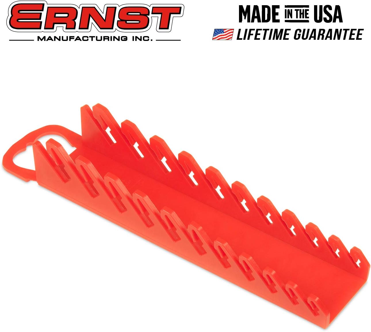 Ernst Manufacturing 5076-Red Gripper – Organizador de llaves rechonchas, 11 herramientas, rojo
