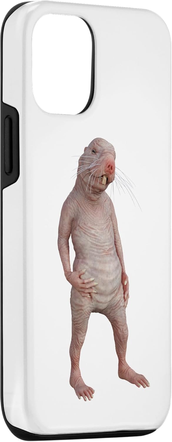 Funda para iPhone 13 Pro Live Weird Funny Naked Mole Rat Strange Animal