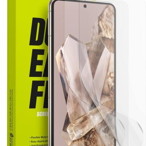 Ringke Película doble fácil protección de 4 capas compatible con Google Pixel 8 Pro, revestimiento de reparación autocurable, cobertura completa, Ringke Película doble fácil protección de 4 capas compatible con Google Pixel 8 Pro, revestimiento de reparación autocurable, cobertura completa,