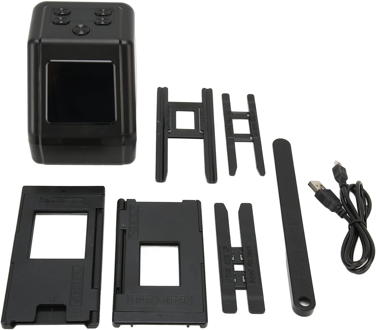 Escáner de película y diapositivas con pantalla LCD de 2.0 pulgadas, escáner de diapositivas de película Convertir 135 126 110 películas