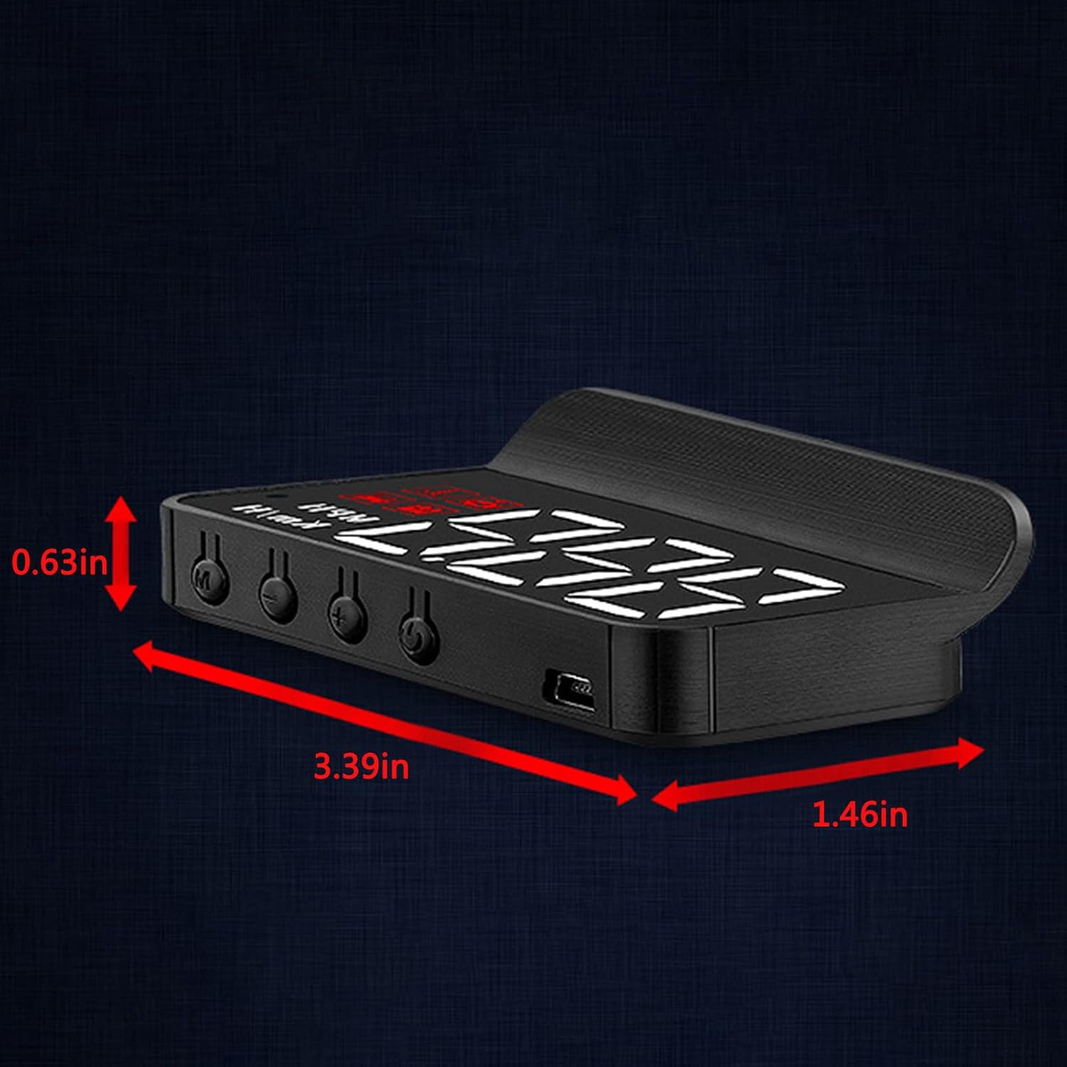 Pantalla de cabeza, GPS universal HUD, interfaz USB del velocímetro, velocidad, dirección de conducción, sobrevelocidad, código de error claro, para