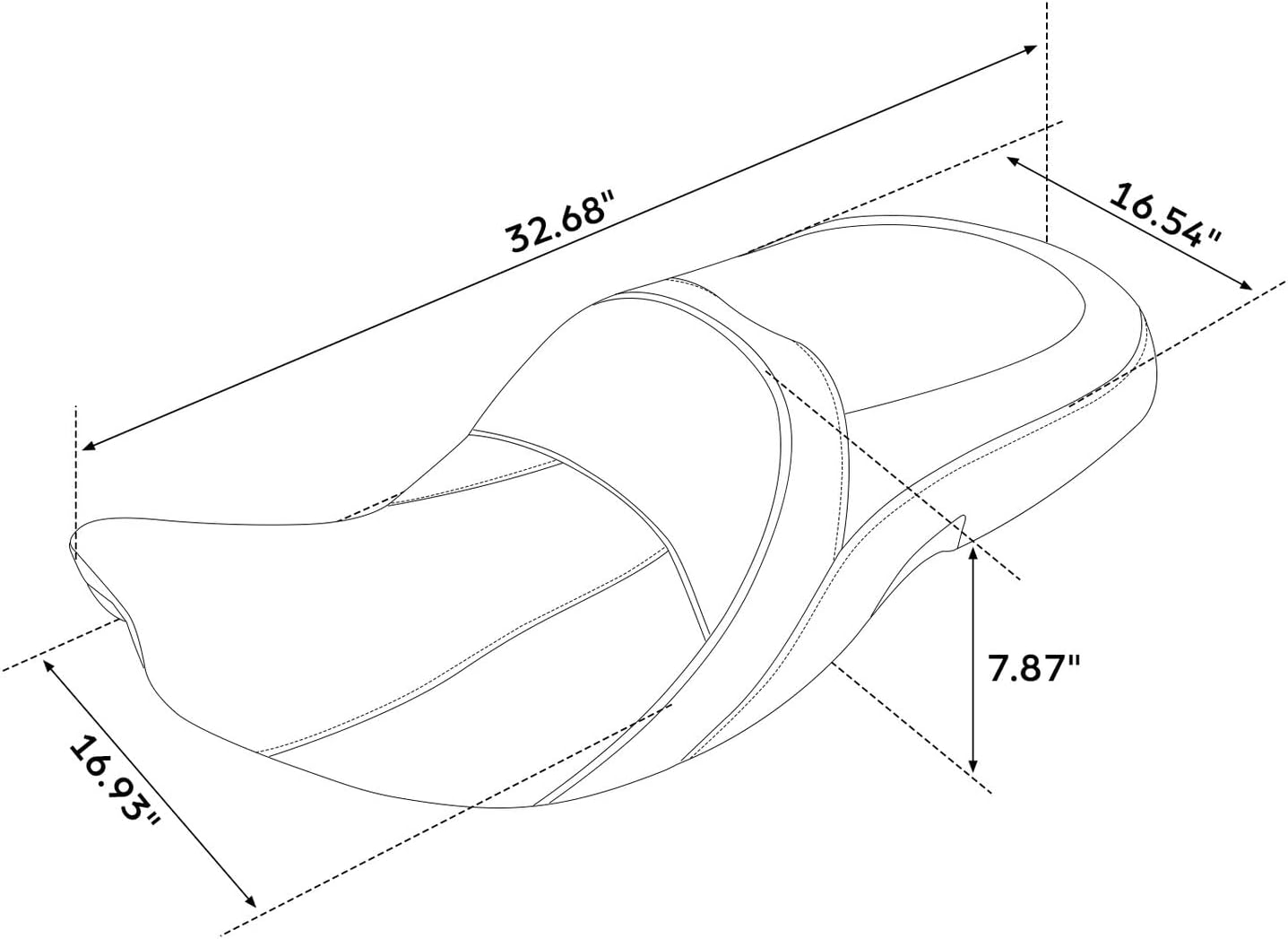 TCMT Asiento de pasajero para conductor para Indian Chieftain Dark Horse Icon 2021-2023 Roadmaster Limited 2021-2023 Indian Springfield Dark Horse