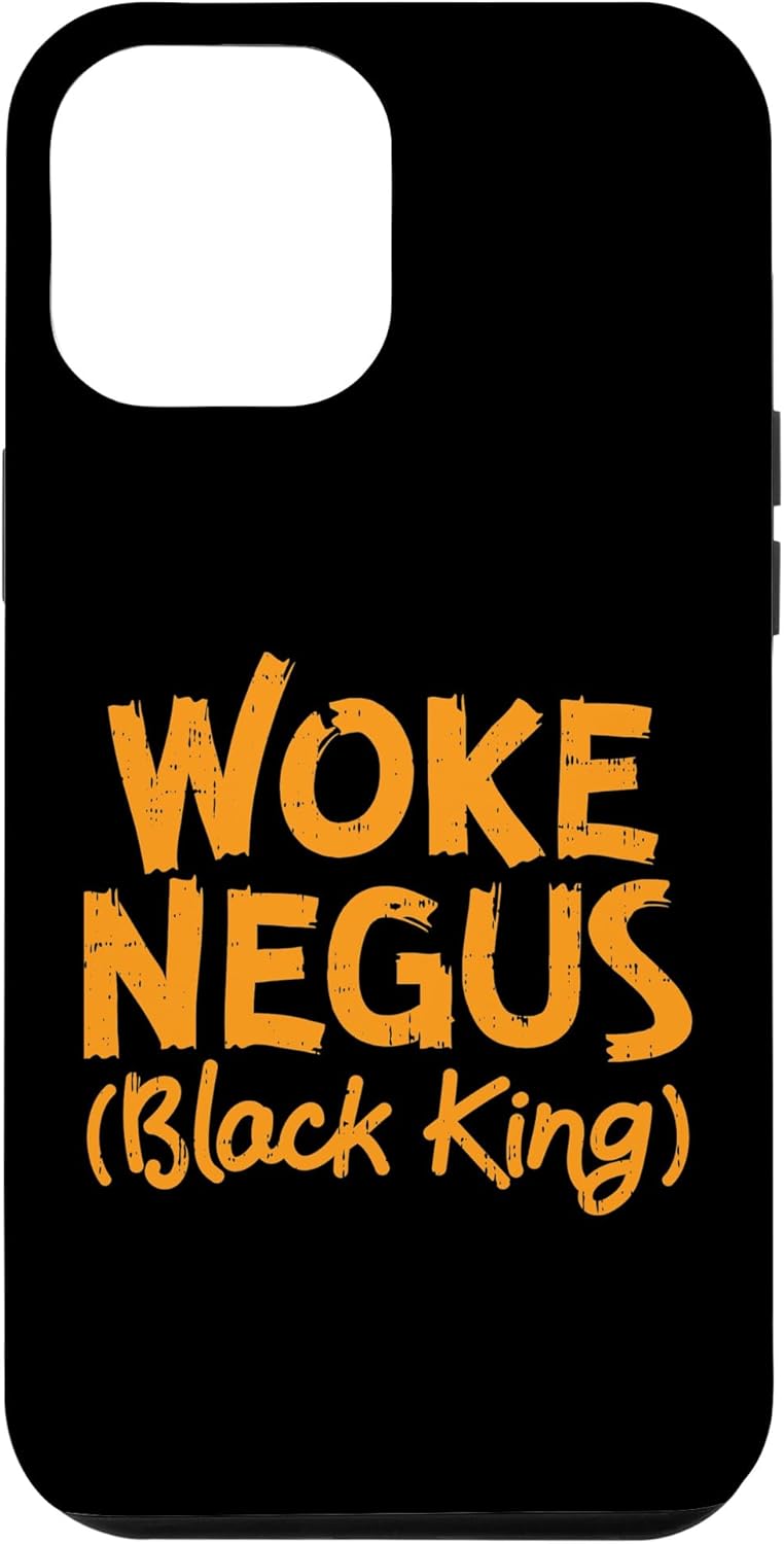 Funda de regalo para iPhone 14 Pro Max Woke Negus Black King Black Pride Afroamericanos