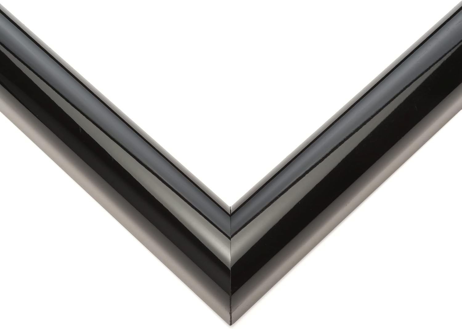 Marco de fotos de madera real color negro de 16 x 27 pulgadas de ancho de 1.25 pulgadas  Profundidad del marco interior de 0.5 pulgadas  Marco de