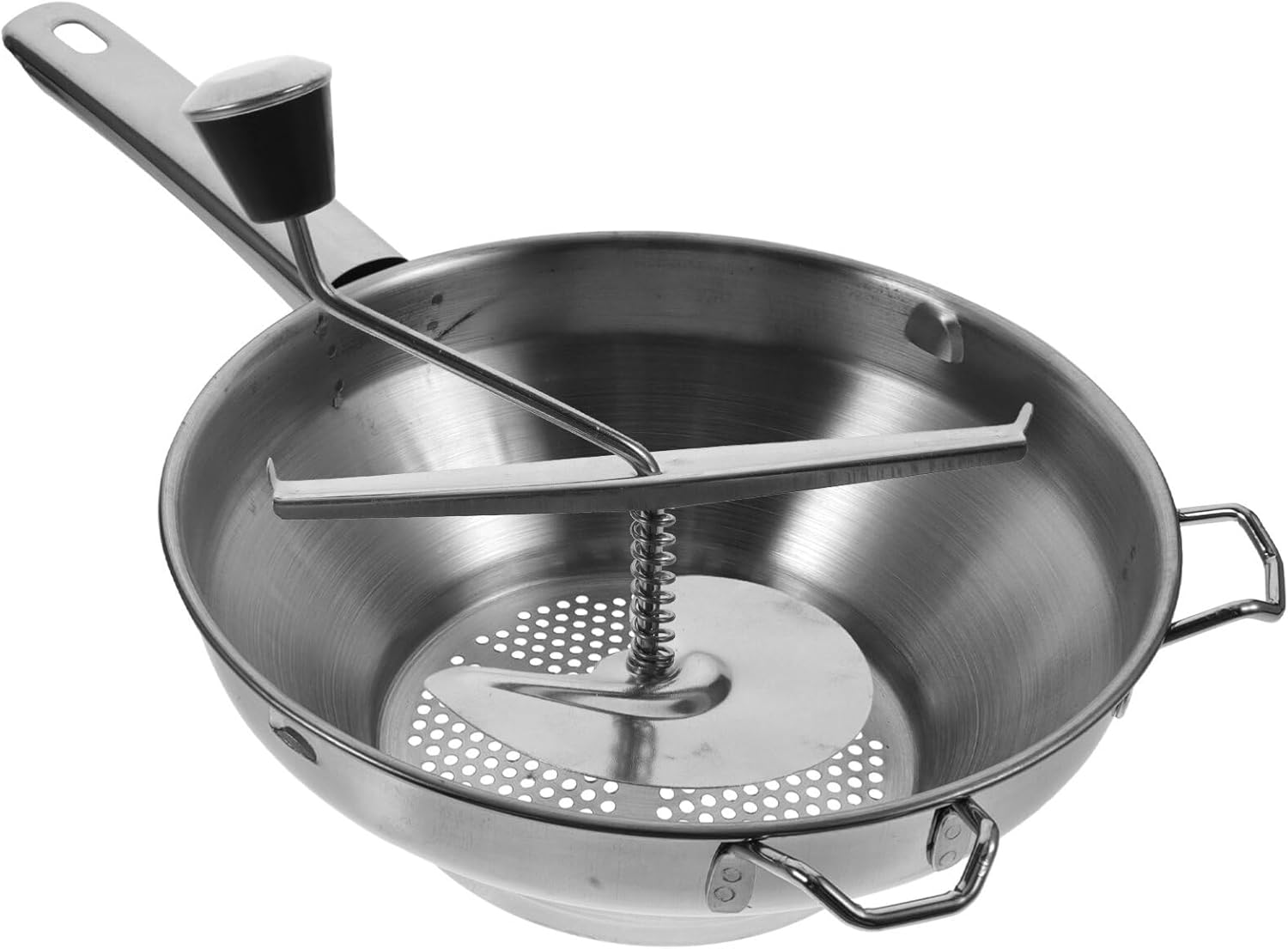 BESTonZON Molino de alimentos de acero inoxidable  Molino giratorio de alimentos para mermeladas, salsa de tomate, puré de manzana, puré de papas