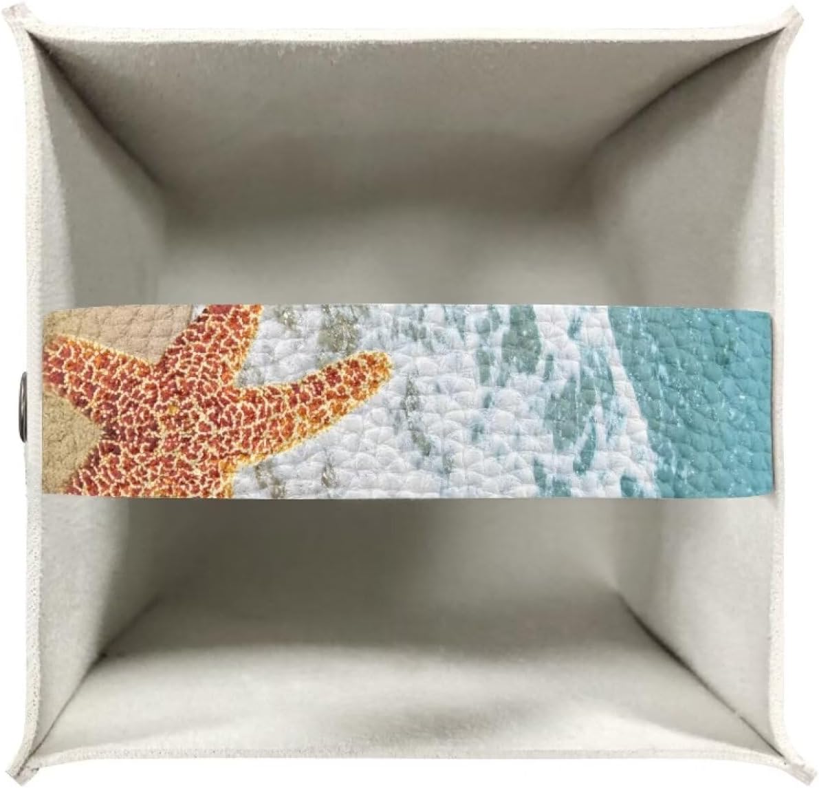 Funda decorativa para caja de pañuelos de playa con estrellas de mar, accesorios de baño, fundas de caja de pañuelos de papel de granja, organizador