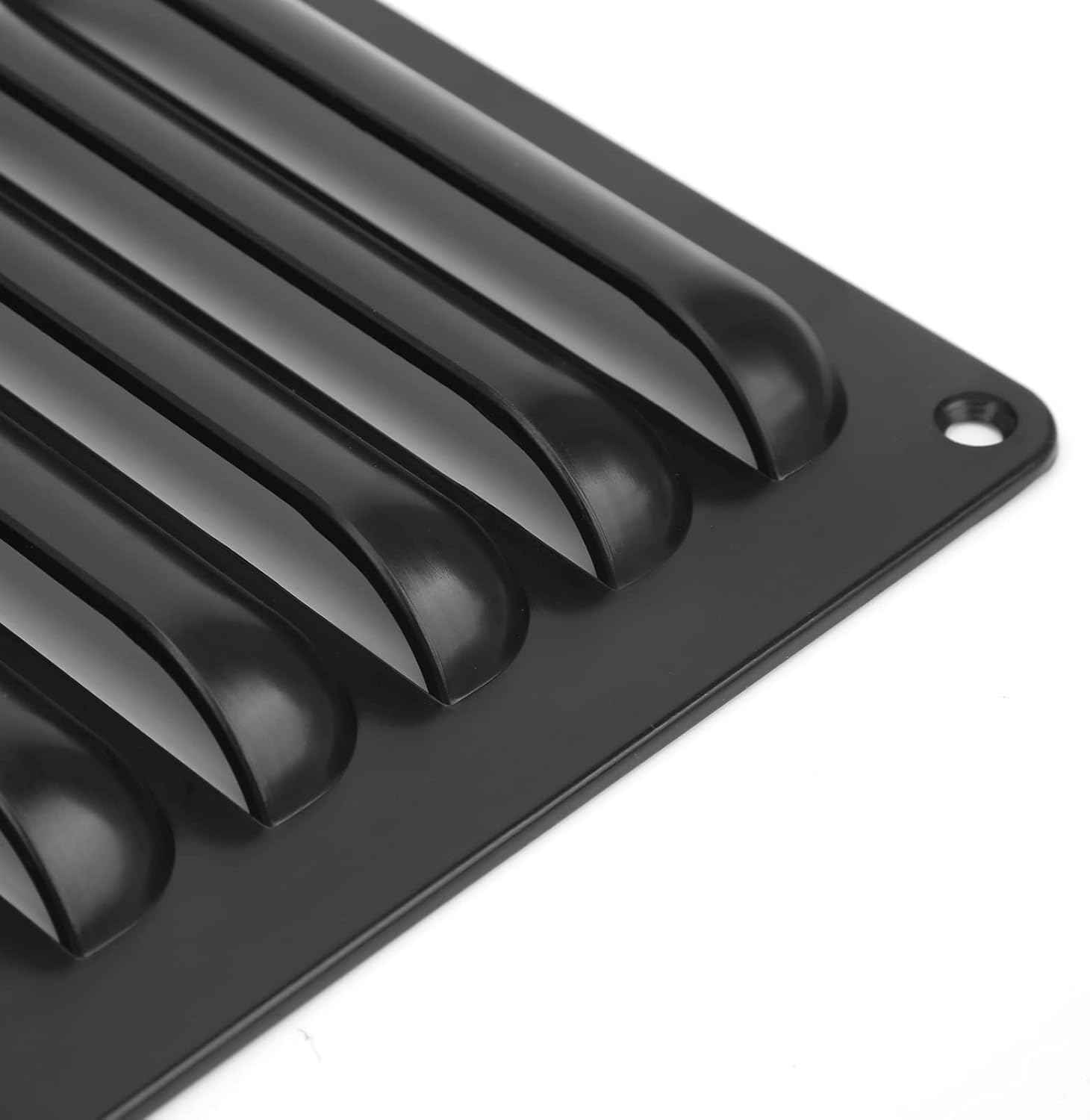 Panel de ventilación de rejilla para autocaravana, exquisito panel de rejilla de salida de aire profesional negro para yates de autobús