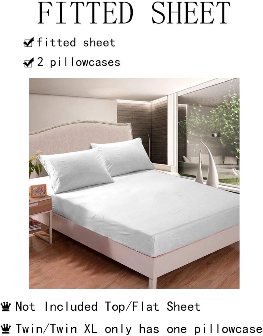 Juego de ropa de cama tamaño individual, diseño de tigre blanco galaxia, sábanas con estampado de animales salvajes, nebulosas bohemias, estrellas y