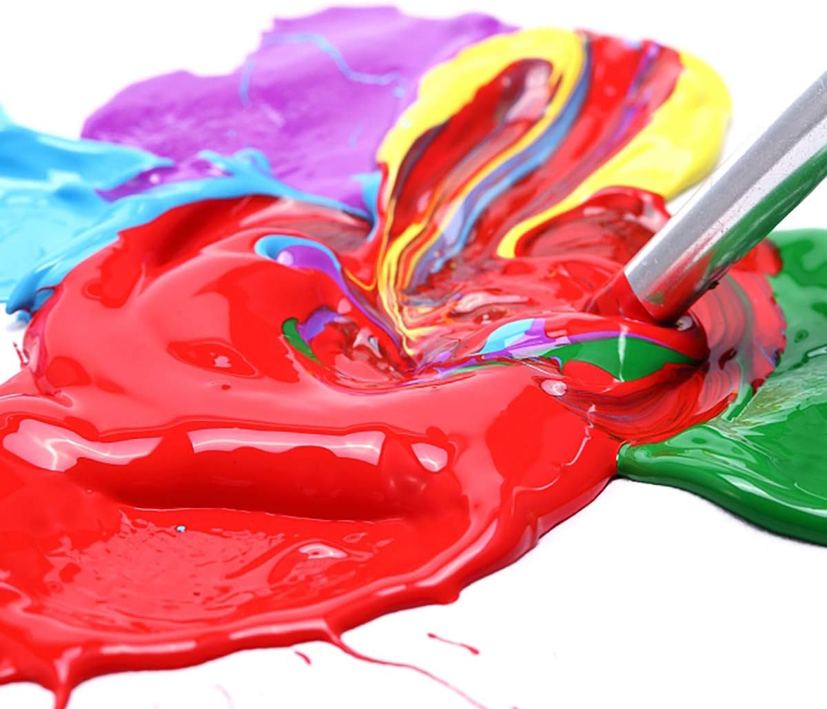 GOTIDEAL – Juego de pinturas acrílicas, tubos de 4.1 oz (120 ml), no tóxicas, no se decoloran ricos pigmentos para artistas, pintores aficionados,