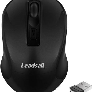 LeadsaiL – Mouse inalámbrico para computadora 24 G portátil delgado inalámbrico con menos ruido para computadora portátil Mouse óptico con 6 botones LeadsaiL – Mouse inalámbrico para computadora 24 G portátil delgado inalámbrico con menos ruido para computadora portátil Mouse óptico con 6 botones