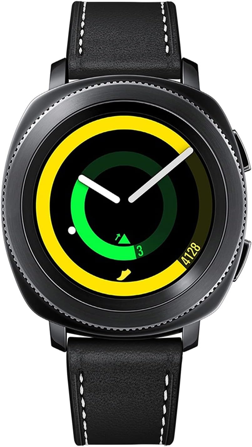 WOLLPO Correas de reloj inteligente, pulsera de repuesto de cuero, múltiples agujeros alternativos para una longitud ajustable. Correa de reloj de