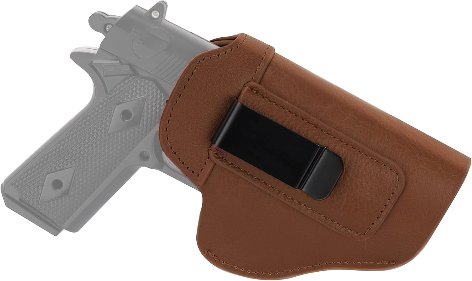 Raiseek IWB Funda de cuero para hombresmujeres – Funda para pistolas Glock 19, 17, 23, 32 y de tamaño similar