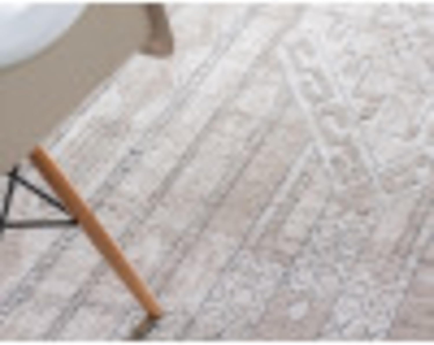 Unique Loom Portland Collection – Alfombra de área a rayas inspirada en el suroeste tono sobre tono (6 pies x 9 pies, rectangular, bronceadomarfil)