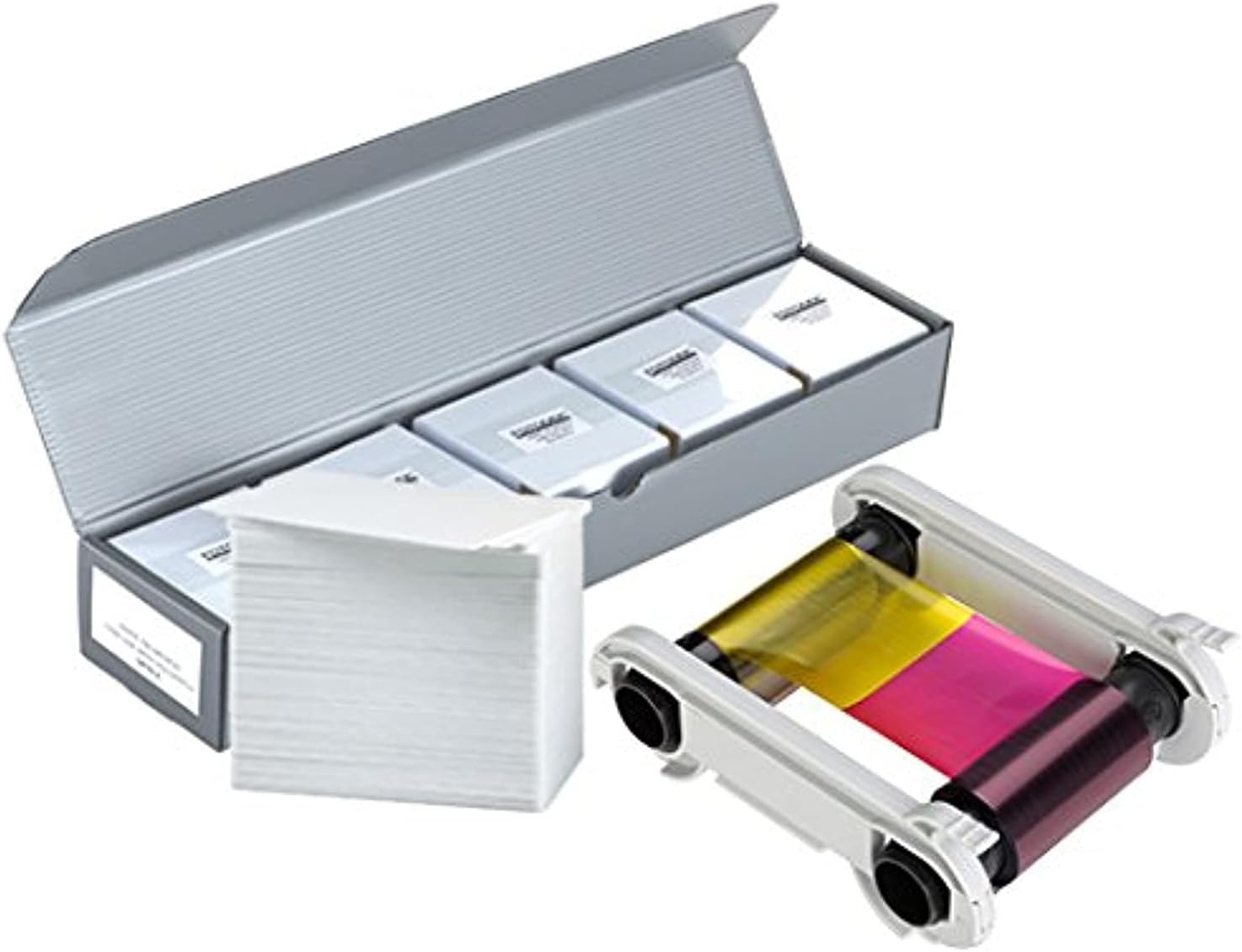 Evolis R5F008AAA YMCKO Cinta de color + 500 tarjetas de PVC