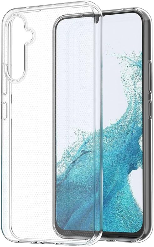 Funda transparente compatible con Samsung Galaxy A32 5G con diseño de patrón de flores, 1 funda protectora de silicona TPU delgada a prueba de